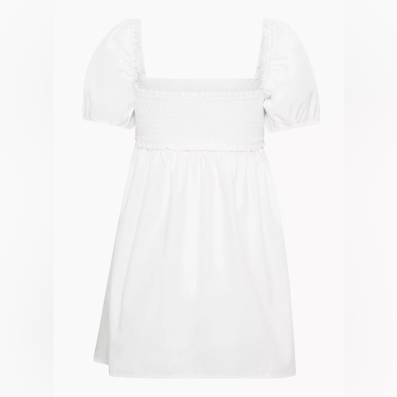 ARITZIA SUNDAY BEST HADLEY POPLIN PUFF SLEEVE BABY DOLL MINI DRESS - Picture 6 of 10